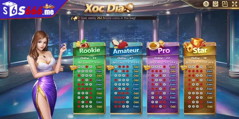 Các tỷ lệ trả thưởng trong game xóc đĩa 